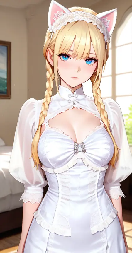 Lace Kitty Bustier Set