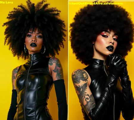 Afro for FLUX Round Picked Out Tight Curl