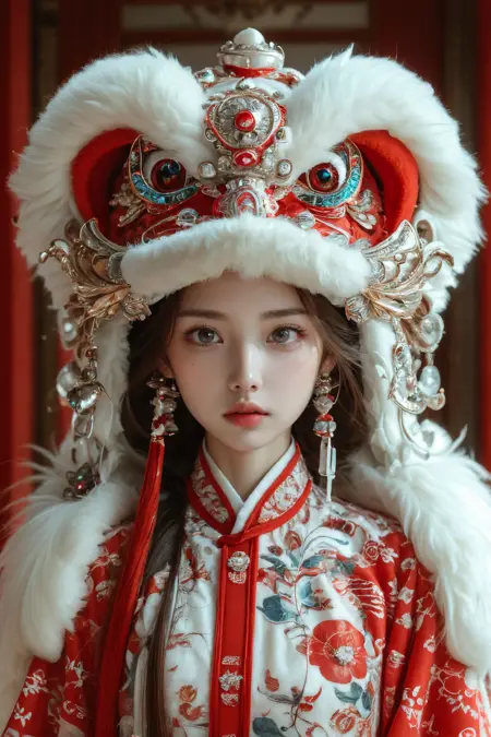 【新春快乐】醒狮-狮子帽 xuer lion head