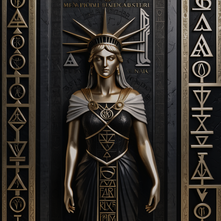 Mysterious Text, Hieroglyphs & Runes V1