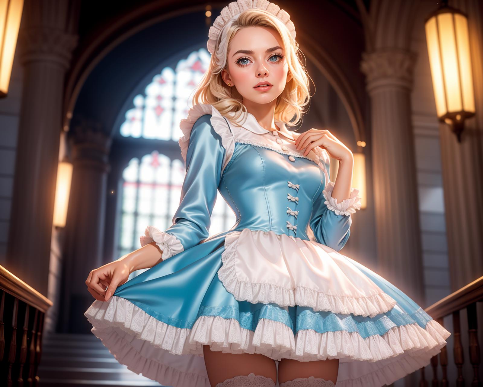 Pastel French Maid Outfit image by Sophorium