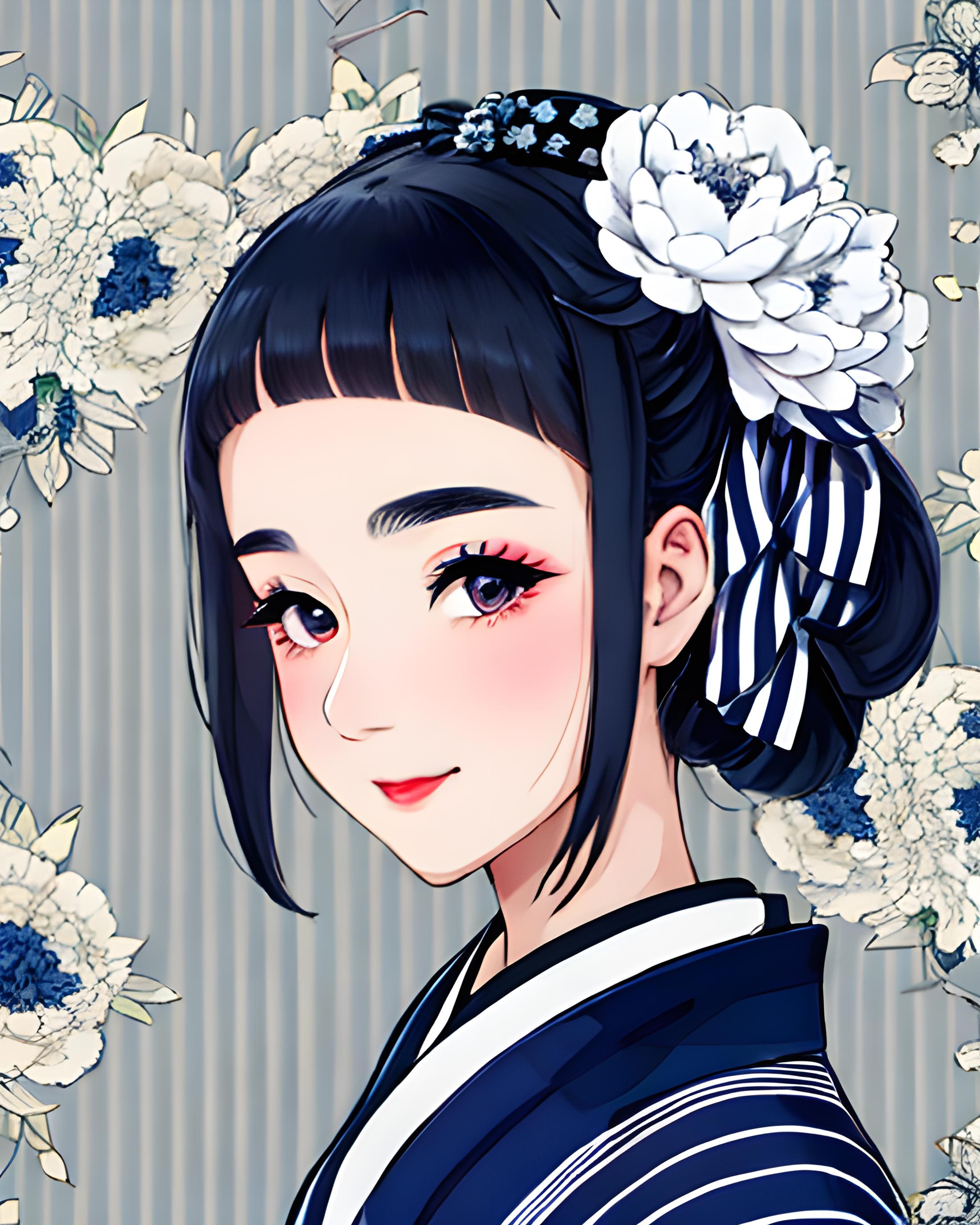 Striped Kimono image by KimiKoro