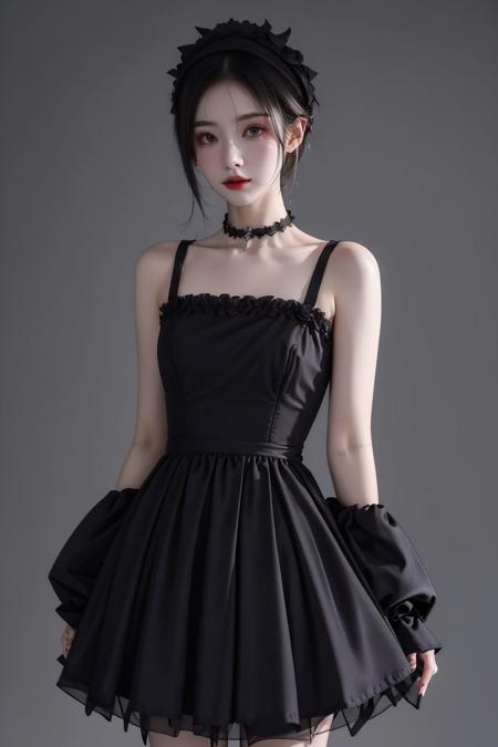 <lora:Oufits-000006:0.7>,1girl,gothic dress,, (masterpiece, best quality, high quality, highres, ultra-detailed),