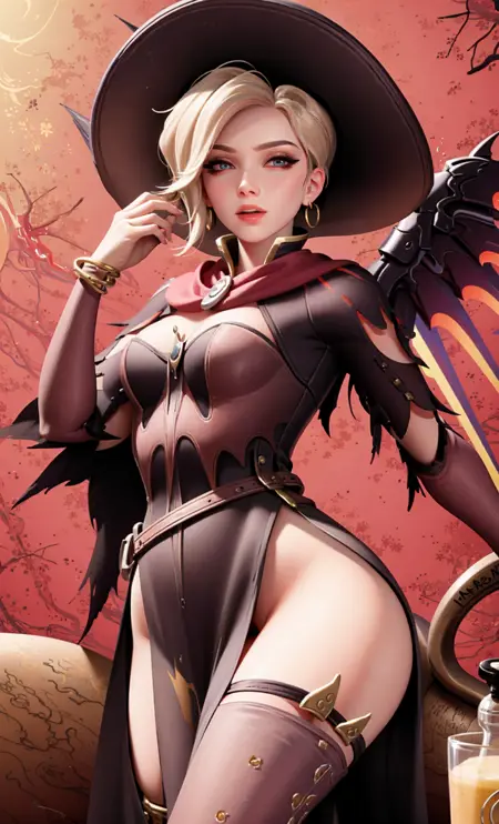 巫女天使 _ Witch Mercy(Overwatch)_ Role.LORA