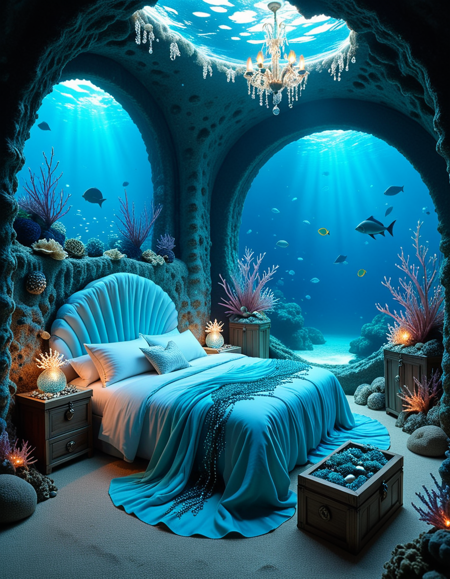 bedroom of the Mermaid v2 blue version v1.0