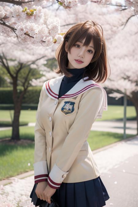 furukawa nagisa, hikarizaka private high school uniform,