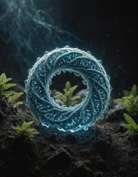 cinematic still Earth Elemental Effect, Fibonacci sequence Particles, create quickshifter, and fulfill the final bacterial silica . emotional, harmonious, vignette, 4k epic detailed, shot on kodak, 35mm photo, sharp focus, high budget, cinemascope, moody, epic, gorgeous, film grain, grainy