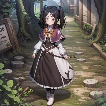 photographic,(medieval village) (street level) hd wallpaper,outdoors, (White crystal staff:0.1),
village street,1girl,dannar toxico, woman,cute,happy,eye_focus,(sexy:0.2),black hair, blue eyes, blush, hair bobbles ornaments,(walking:0.3), (dancing:0.3),(jumping:0.3),full body,<lora:Dannar-Toxico_16892:0.75>