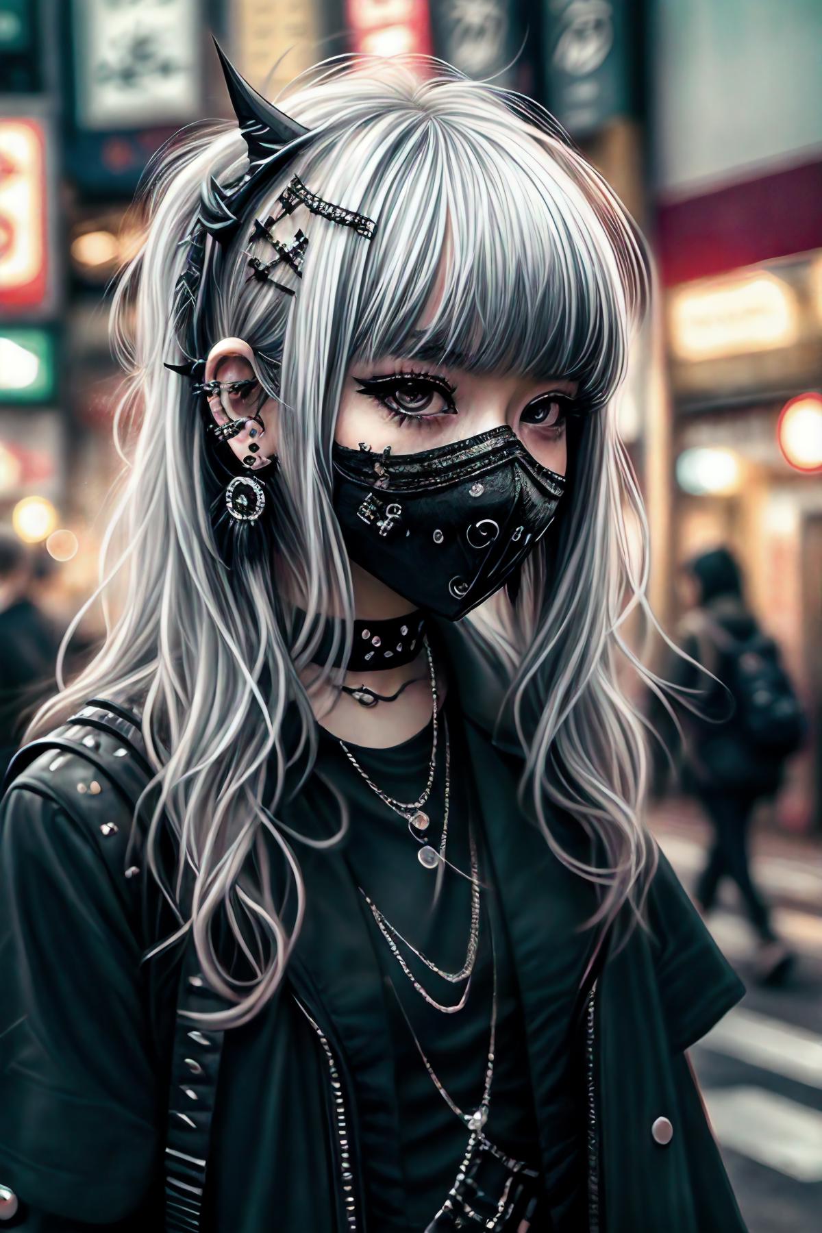 Gothic Punk Girl image by 0_vortex