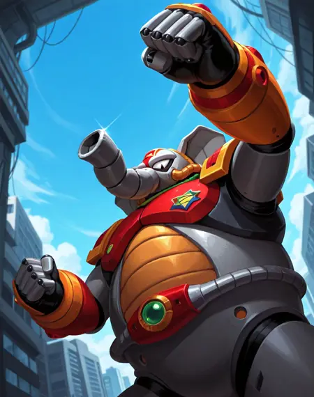 Flame Mammoth (Mega Man X) (Illustrious) (AD)