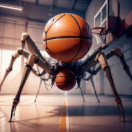 <lora:ArachnoPhobiaAI:.6> ArachnoPhobiaAI  basketball