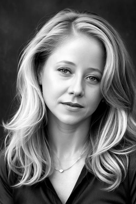 <lora:SilviaSeidelSD:0.8> silviaseidel, woman, highly detailed, professional portrait, face, shallow depth of field, soft light, blonde hair, medium hair, gradient background, monochrome