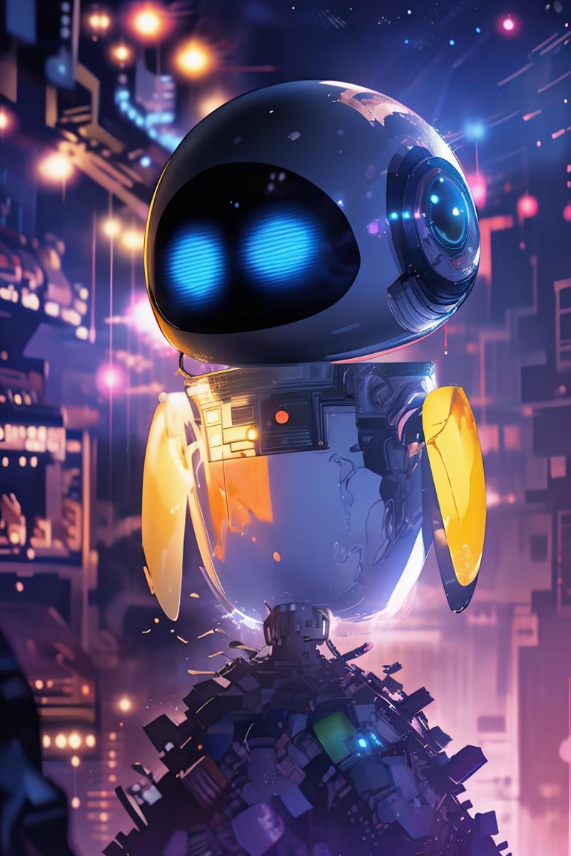 Wall-E and EVE | Concept MissU |SD1.5 image by Code_Breaker_Umbra