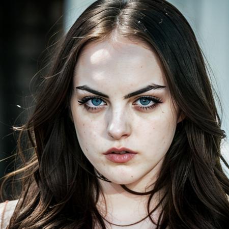 <lora:Elizabeth Gillies v1.3:1>  RAW photo, a photo of elizabeth gillies with an annoyed look on her face,  goth, pursed lips , long haircut, pale skin, slim body,  (high detailed skin:1.2), 8k uhd, dslr, soft lighting, high quality, film grain, Fujifilm XT3