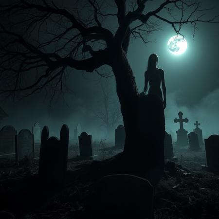 An abandoned cemetery, swallowed by an endless night. Cracked tombstones rise from damp earth, their inscriptions faded and forgotten. The air is thick with mist, muffling every sound. The dim moonlight barely cuts through the darkness.
Something is here. Something is watching.
Behind a twisted, gnarled tree, just at the edge of your vision, a faceless humanoid figure lurks. Its body is unnaturally long, its arms hanging low, almost dragging across the ground. It has no eyes, no mouth—and yet, you can feel it staring.
No matter how far you walk, it is always there. Never fully visible, but never truly gone. Hiding just enough to remain unseen, yet close enough to feel its presence press against your skin.
You can keep moving.
But you will never be alone.