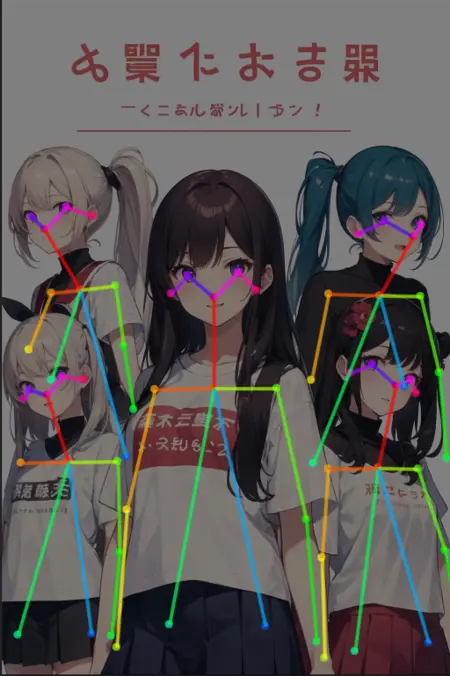 [OpenPose] Cover, multiple characters