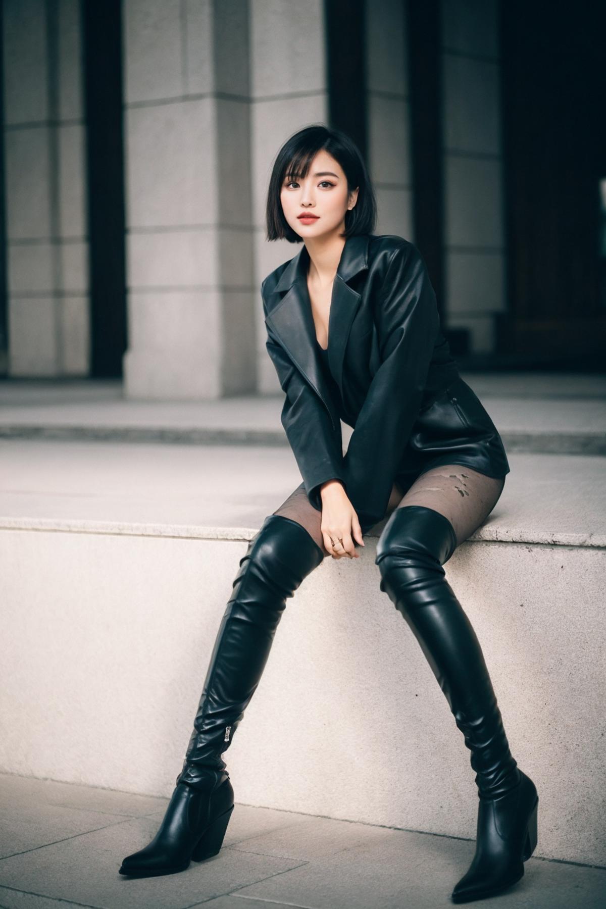 ZARA(like)-CowboyThighBoots 仿ZARA牛仔跟过膝靴 image by XQAnima