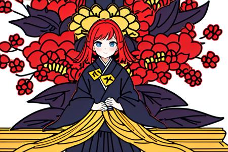 masterpiece, best quality, solo, 1girl, hanafuda, <lora:hanafuda-hard:0.9>