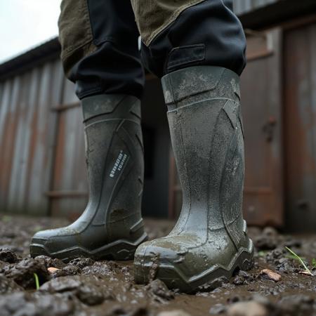 DIRTY RUBBER BOOTS