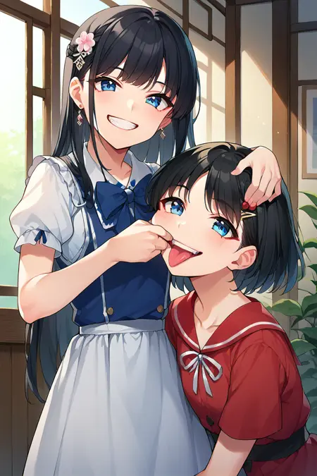 Concept - cheek pinching and mouth pull PDXL