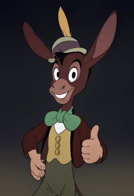 Lampwick Donkey (on model)