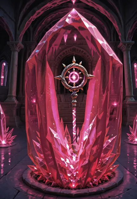 Girl/object inside crystal (Illustrious/NoobAI)