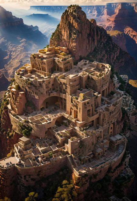 (The colonial city of the future, in the mist-filled Grand Canyon, on an unknown Earth-like planet, 2 moon on sky, Spaceship flight connects colonies, waterfulls:1.3), (Machu Picchu, a mountain settlement, incredibly spectacular:1.2), (Mario Botta:1.3), (avant-garde, future, reality, science fiction, photorealistic), (modern architecture:1.2), 
(Large Files, Ultra Realistic, 8K, 16k, FHD, HD, VFX, Perfect, Photography, composition, Architecture Sales Photography, Architecture Competition, Ultra High Resolution, Cinematography, High Resolution Image:1.1), (dramatic lighting, direct sunlight, ray tracing, clear shadow:1.2),  (real landscape:1.1), (blurred background:1.0), (urban background, more_details) ,
ac_neg1, great lighting, clear, hillscastel, extrusionbuilding, vertical