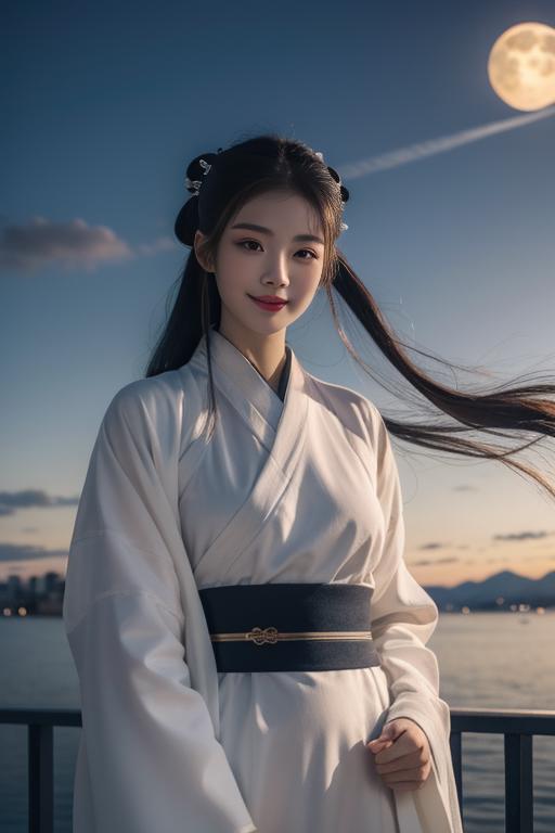 一件简单的白色汉服 a simple white hanfu image by Thxx