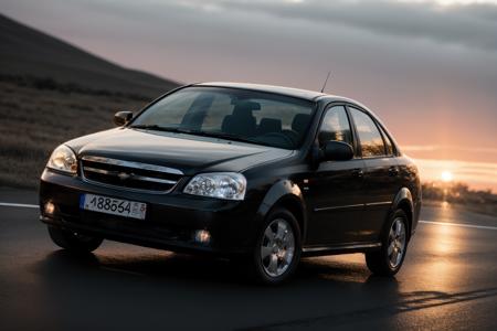 photo of a chevylcht car, 8k uhd, high quality, road, sunset, motion blur, depth blur, cinematic, filmic image 4k, 8k with [George Miller's Mad Max style]. The image should be [ultra-realistic], with [high-resolution] captured in [natural light]. The lighting should create [soft shadows] and showcase the [raw] and [vibrant colors], volumetric dtx, depth blur, blurry background, bokeh, (motion blur:1.001) <lora:chevylcht:1>