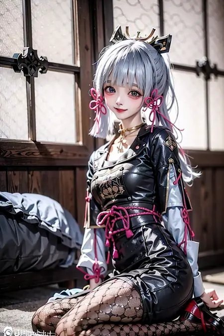 Kamisato Ayaka with lewd smile THE REALISTIC 淫笑う神里綾華 実写版