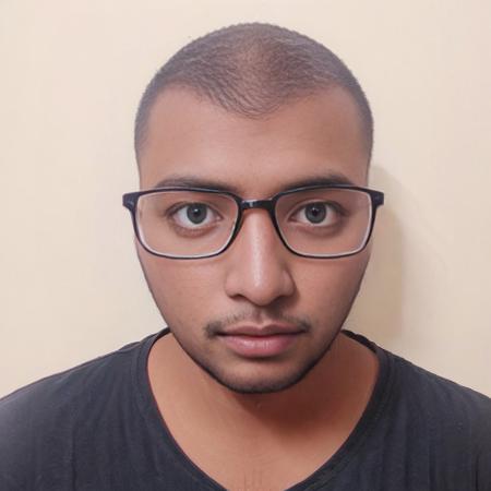 srikanth a man at party club with glasses, Best quality, masterpiece, ultra high res, photorealistic,man, beautiful_face, detailed skin, ((<lora:srikanth:1>))