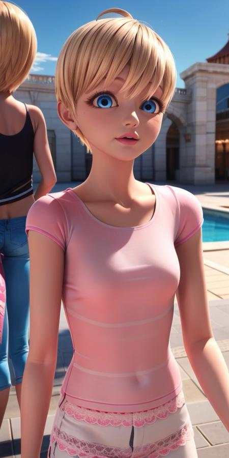 Rose Lavillant, Ladybug, Miraculous. Different models and attires. 🟤 Civilian (SD1.5)