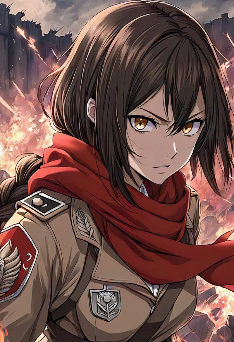 Fierce Titan Battle Scene - Attack on Titan