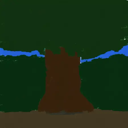 Tree Trained from Paint