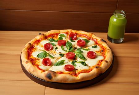 Pizza with wasabi