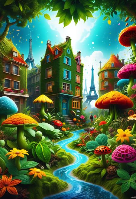 Herbs_Morf, absurdres, high resolution, detailed, Rating_Safe, vibrant Color splash, landscape of a A colorful and whimsical garden filled up in an opulential mood, this is cyberpolunk-themed paris. Each plant catches its skin in vibrant shades. Some are greenery, while Others seem more lively and playful than those inside it. But this one'S all there for the wild animals of that land within, bursting with flavoring. From below wet to beneath the leaves, the garden comes alive with energy-smarching colors. The scene takes place at the heartbeat on every leaf imaginably. (To make matters bigger, we added the sounds that create chaos, such by creating etherealises for people around us in the park to help them find ways and solutions for themselves). The city that surroundd her can be made clear that she could never leave her husband or father in search, making him come to terms. (Almost any flower has ever grown! I am trying to add color instead and design, Snowing, Simple illustration, Hopeful, Crustpunk, Dramatic spotlight, macro lens, CineColor, <lora:Upgraders\Detail Tweaker XL:1.0>, <lora:Challenge\Herbs-000003:1.5>, <lora:SFW\SDXL FaeTastic Details:1.0>
