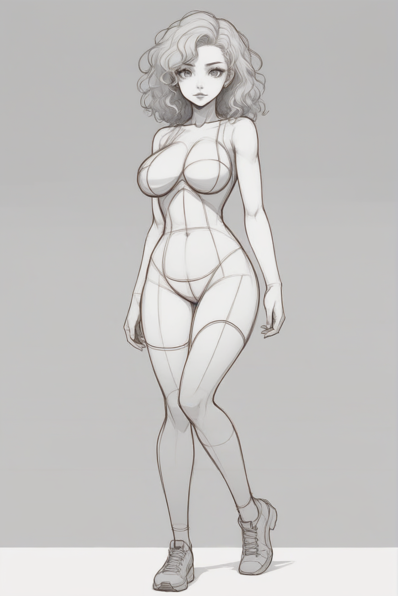 00058-2746127515-pencil_outline_sketch,_anime_style,_pencil_crosshatching,_full_body,_1girl,_woman,_bombshell_curly_hair,_slim,_atheletic_figure,.webp