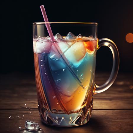 A drink, colorful,
yang08k, photography, beautiful,  black background,
masterpieces, top quality, best quality, official art, beautiful and aesthetic,  realistic,
 <lora:yang08k:0.7>