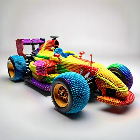 SDXL Colored Ball Morph Style