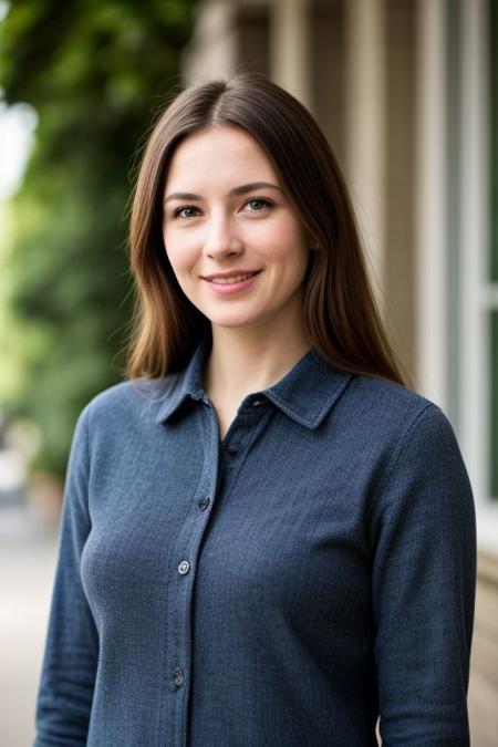 young girl smiling
