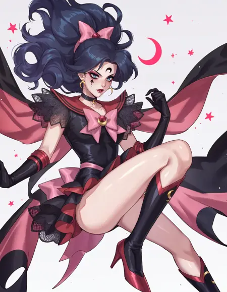 [Pony XL] Change-A-Character: Evil Sailor Scout, Your Waifu Has Joined the Force of Evil!