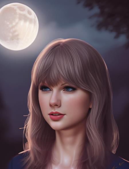 TaylorSwift, art by Ilya Kuvshinov, VRay, Nurturing Female, Sun in the sky, Sketched, Moonlit, 50mm, hyperdetailed,  <lora:TaylorSwiftSD1.5:1>