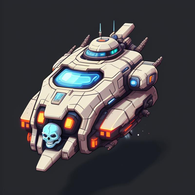 Cute Isometric Spaceships (SD 1.5) image by thriggle