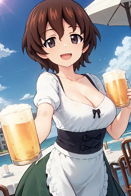 Girls und Panzer Akaboshi Koume