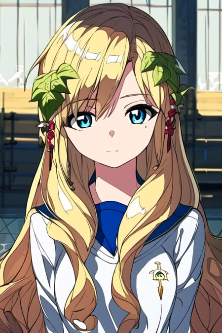 scheherazade_magi blonde hair long hair blue eyes hair ornament