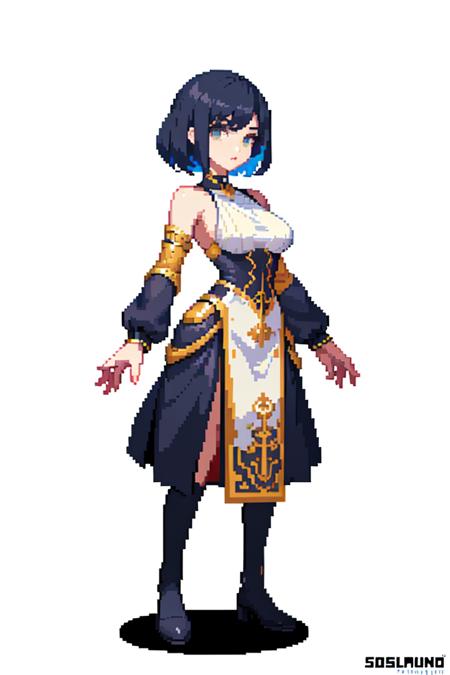 (masterpiece, top quality, best quality), pixel,pixel art,1girl,full body, 
 <lora:pixel_f2:0.5>