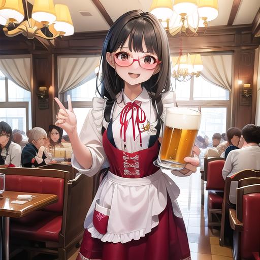 大阪梅田の老舗ビアホール A long-established beer hall in Osaka, Umeda Newmunchen SD15 image by Yumakono