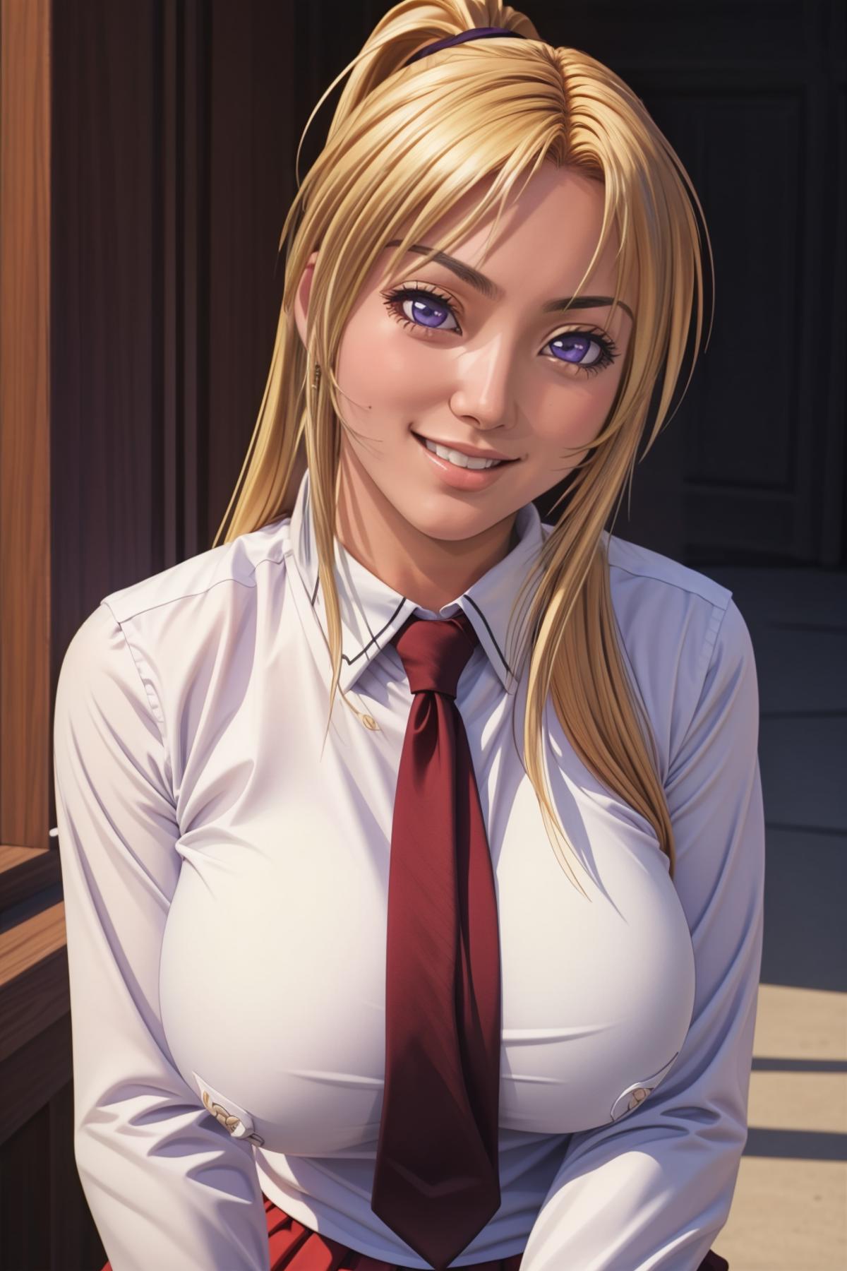 [Bible Black]saeki kaori(school uniform)《黑暗圣经》佐伯香织 image by aiartsy77