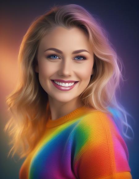 <lora:srstjms-000006:1>, portrait photograph of a srstjms ,, looking directly at the camera   snapshot aesthetic, dramatic lighting, color cannon explosion, savage smile, paint on body, rainbow collored sweater,splash, particles, dynamic background,, (masterpiece, best quality, ultra-detailed, best shadow), high contrast, (best illumination), ((cinematic light)), colorful, hyper detail,