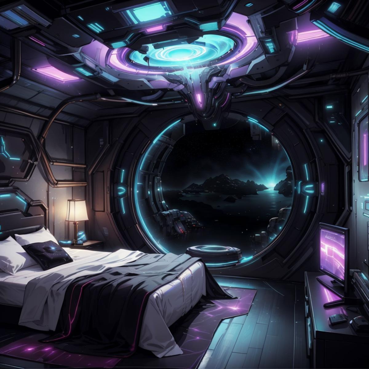 Futuristic Interior - composer image by navimixu